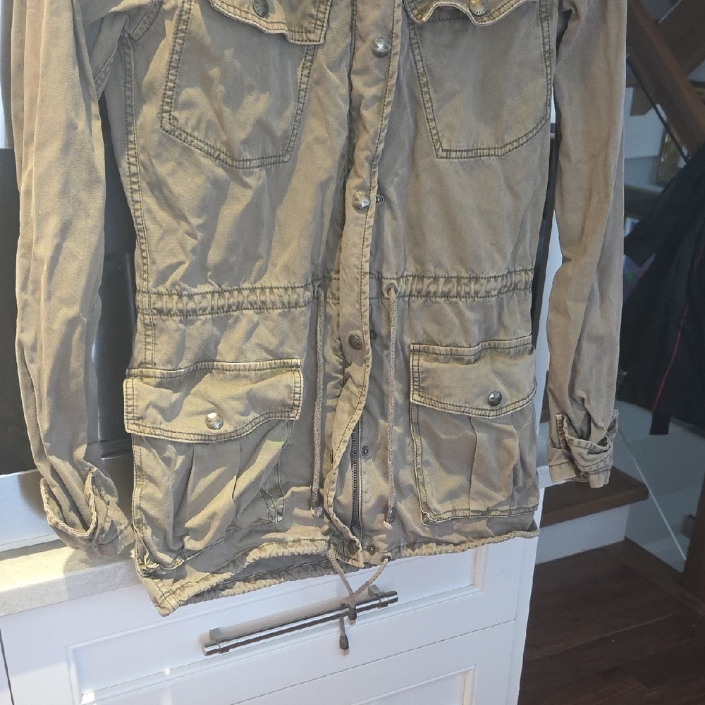 Aritzia Talula Xxs Tan Utility Jacket Y2K - Picture 2 of 6
